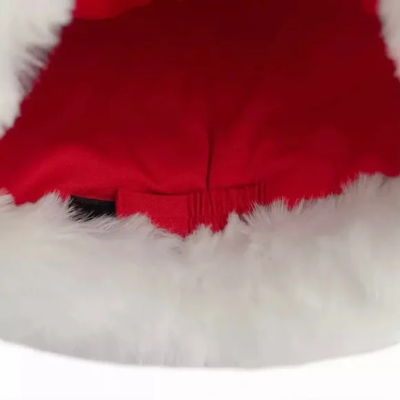 Disney Parks Quilted Mickey Ears Santa Hat - Picture 2 of 3